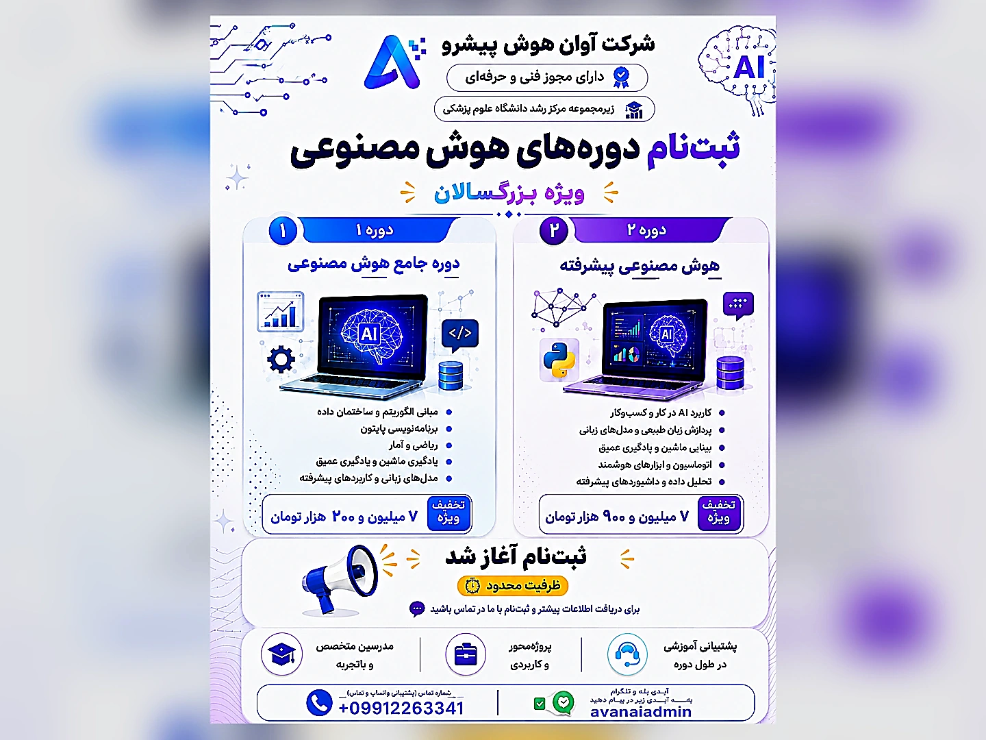 دورههای جامع و پیشرفته هوش مصنوعی